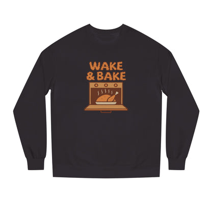 Wake & Bake — Retro Thanksgiving Turkey Sweatshirt (Dark)