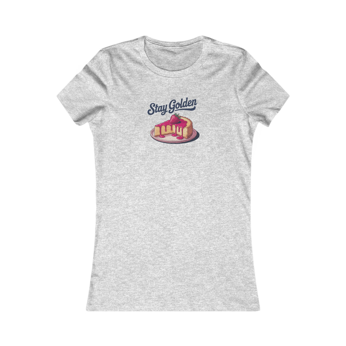 Stay Golden — Retro Cheesecake Graphic Women's Tee (Light)