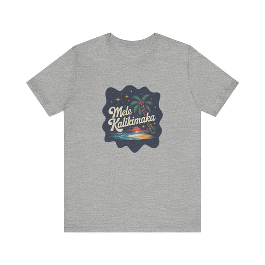 Mele Kalikimaka — Retro Hawaiian Christmas Tee (Light)