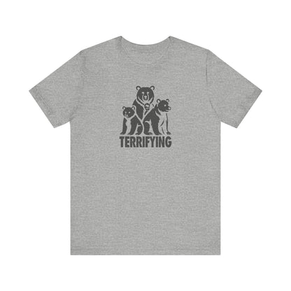 Bears Are Terrifying — Retro Silhouette Tee (Light)