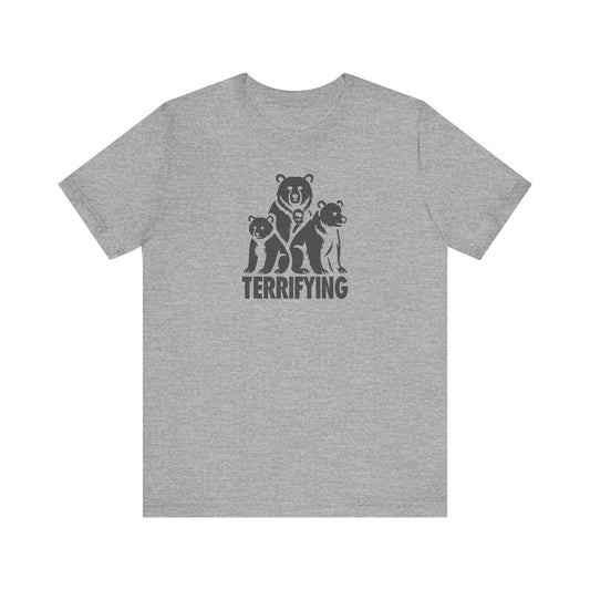 Bears Are Terrifying — Retro Silhouette Tee (Light)