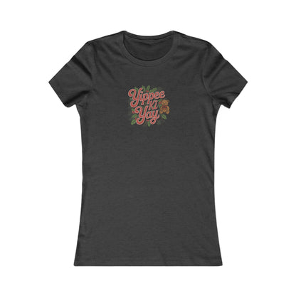 Yippee Ki Yay — Die Hard Retro Christmas Women's Tee (Dark)