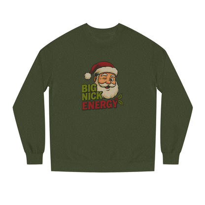Big Nick Energy — Retro Santa Christmas Sweatshirt (Dark)