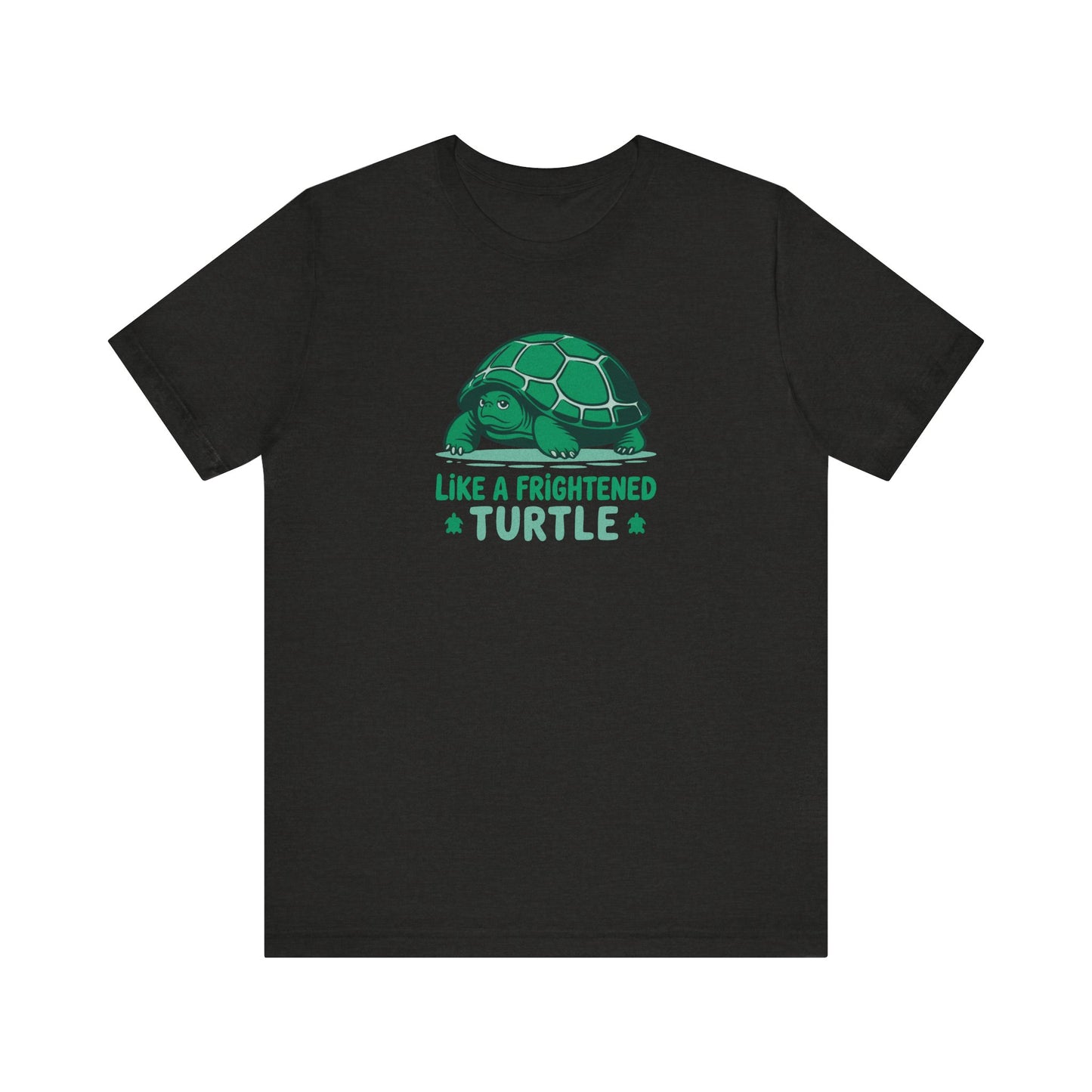 Like a Frightened Turtle — George Costanza Shrinkage Retro Tee (Dark)