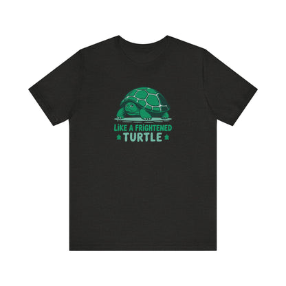 Like a Frightened Turtle — George Costanza Shrinkage Retro Tee (Dark)