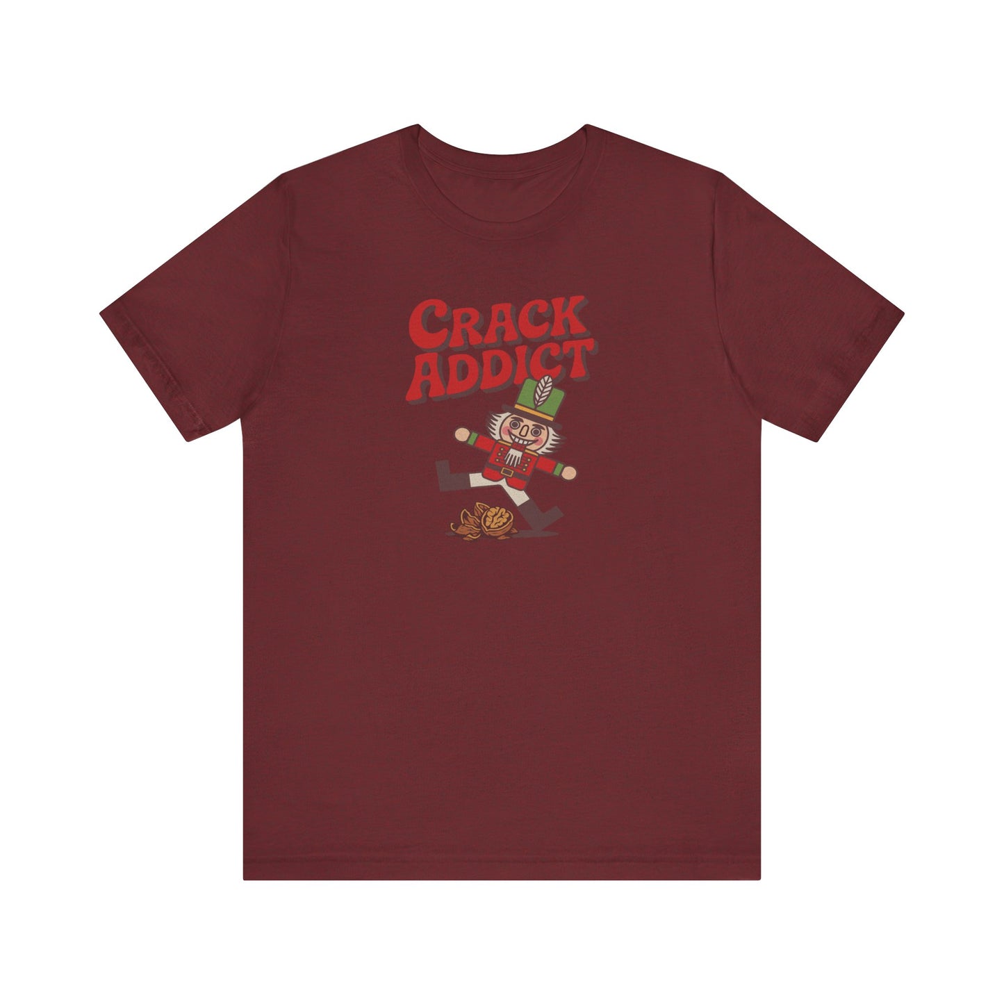 Crack Addict Nutcracker (Unhinged Remix) — Retro Tee (Dark)