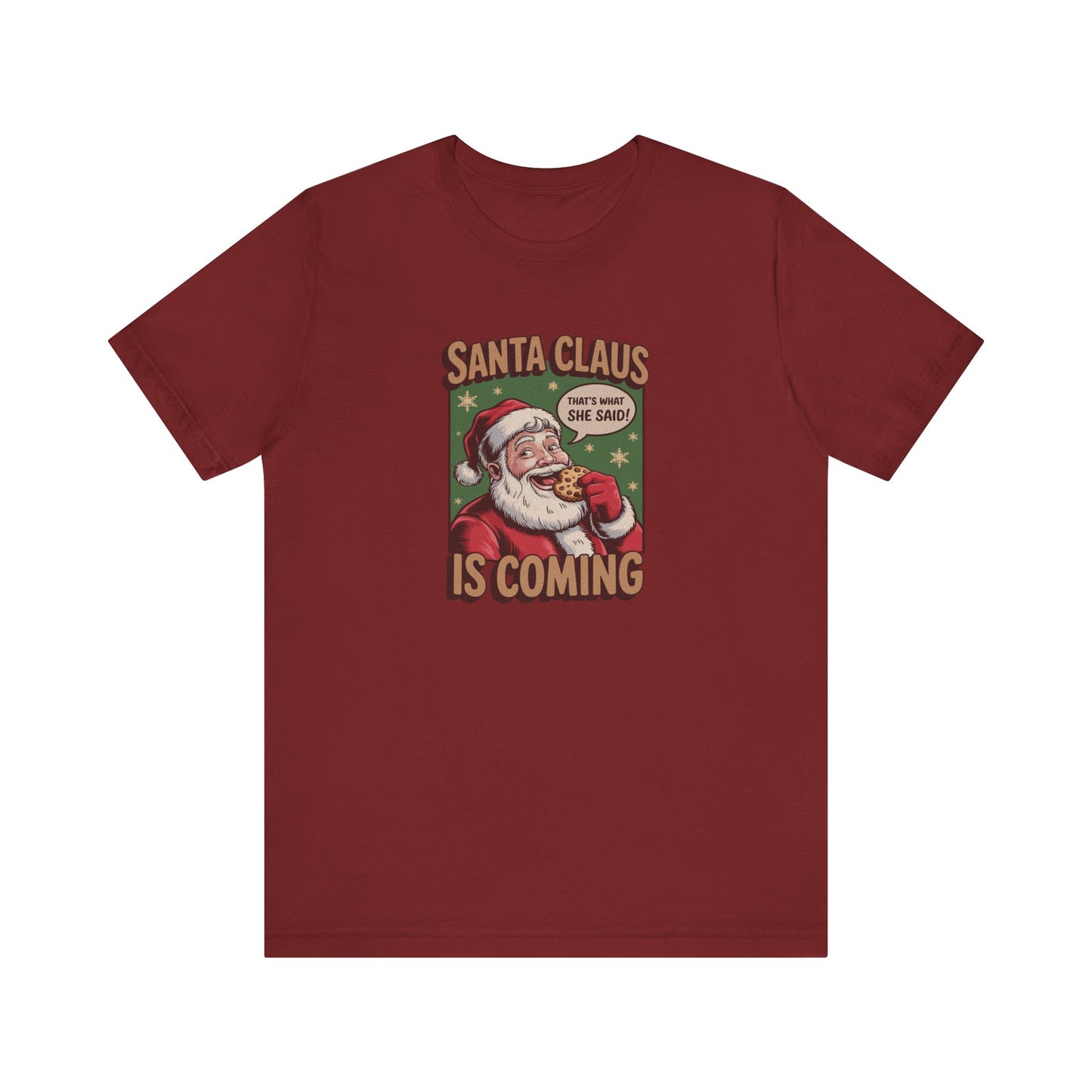 Santa Claus is Coming — Vintage Christmas Tee (Dark)