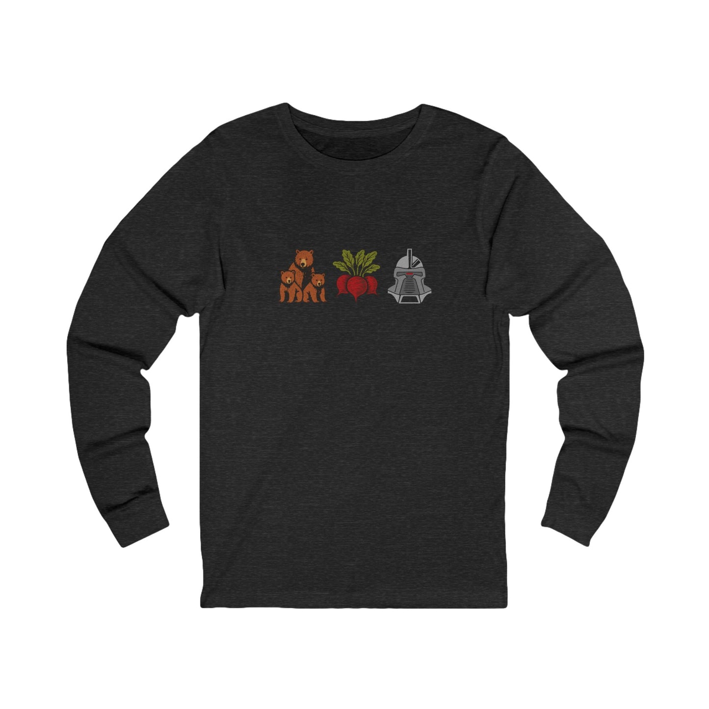 Bears, Beets, Battlestar (Icons) — Retro Long Sleeve (Dark)