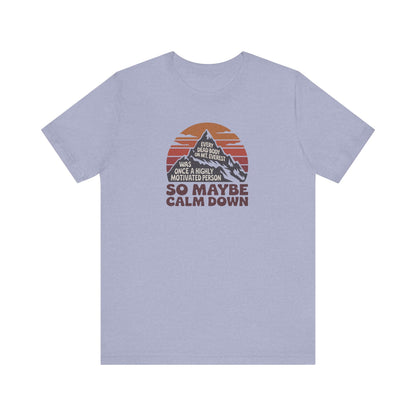 Everything in Moderation (Especially Fitness) – Mount Everest Retro Tee (Light)