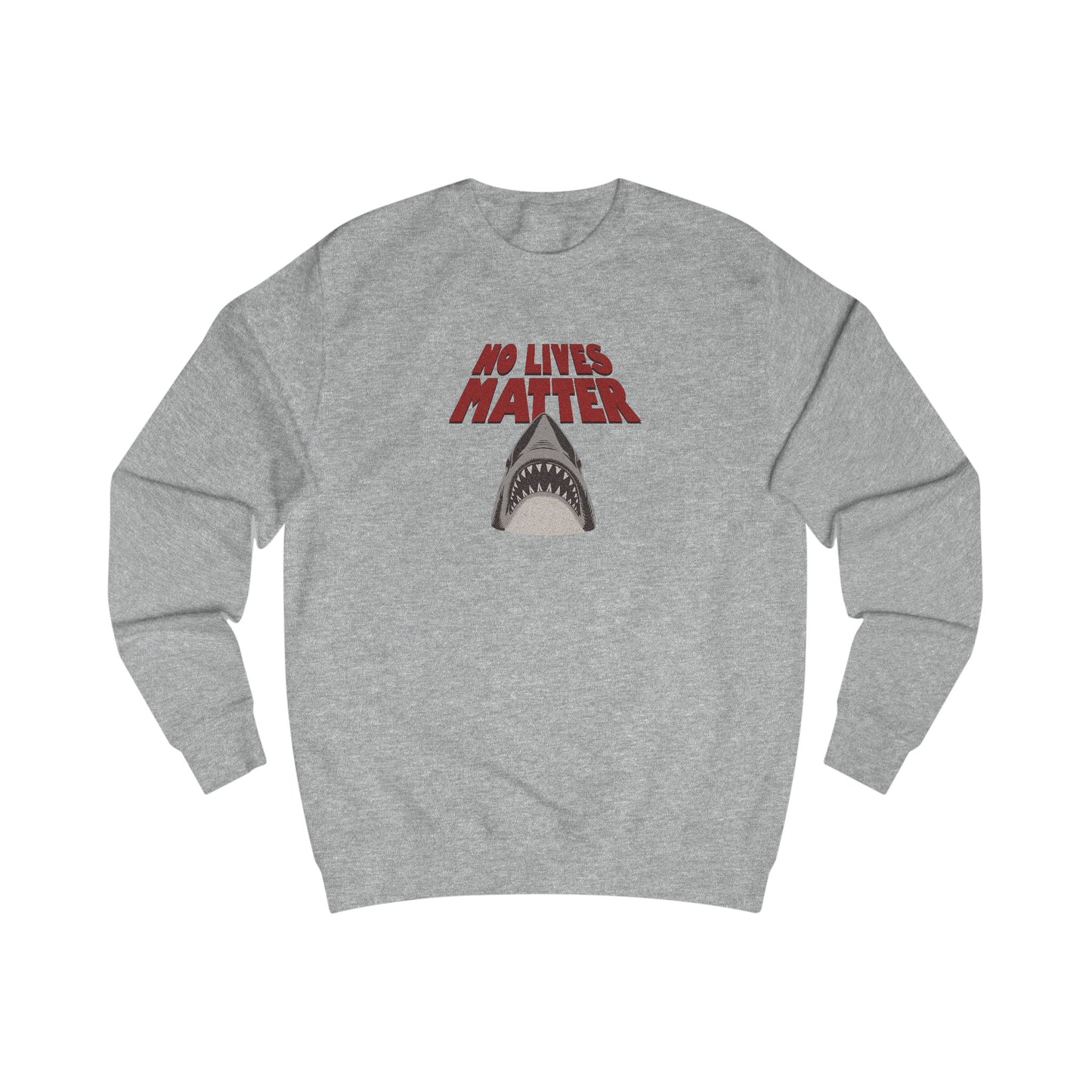 No Lives Matter — Jaws-Inspired Retro Sweatshirt (Light)