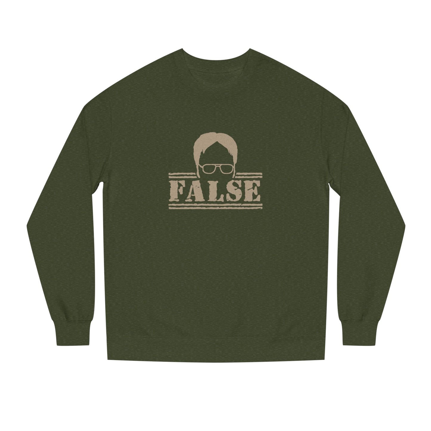 Dwight Schrute FALSE —  The Office-Inspired Sweatshirt (Dark)