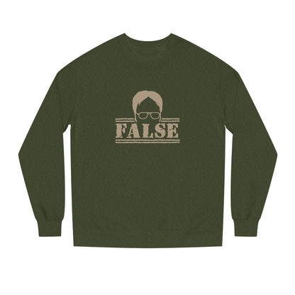 Dwight Schrute FALSE —  The Office-Inspired Sweatshirt (Dark)