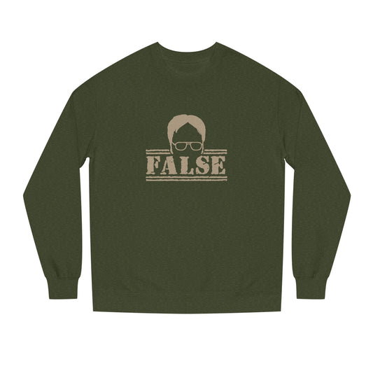 Dwight Schrute FALSE —  The Office-Inspired Sweatshirt (Dark)
