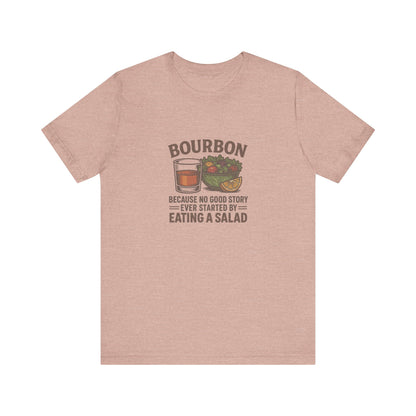 Bourbon > Eating a Salad — Graphic Retro Tee (Light)