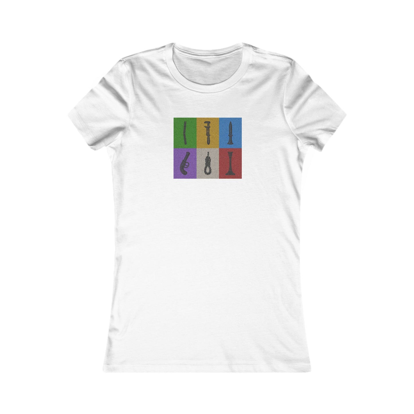 Six Ways Into the Evidence Locker — Clue Retro Women's Tee (Light)