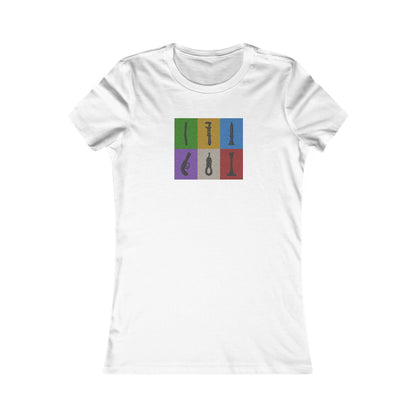 Six Ways Into the Evidence Locker — Clue Retro Women's Tee (Light)
