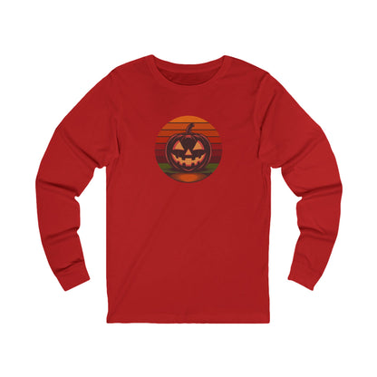 Retro Jack: Bold Grin — Halloween Long Sleeve (Light)