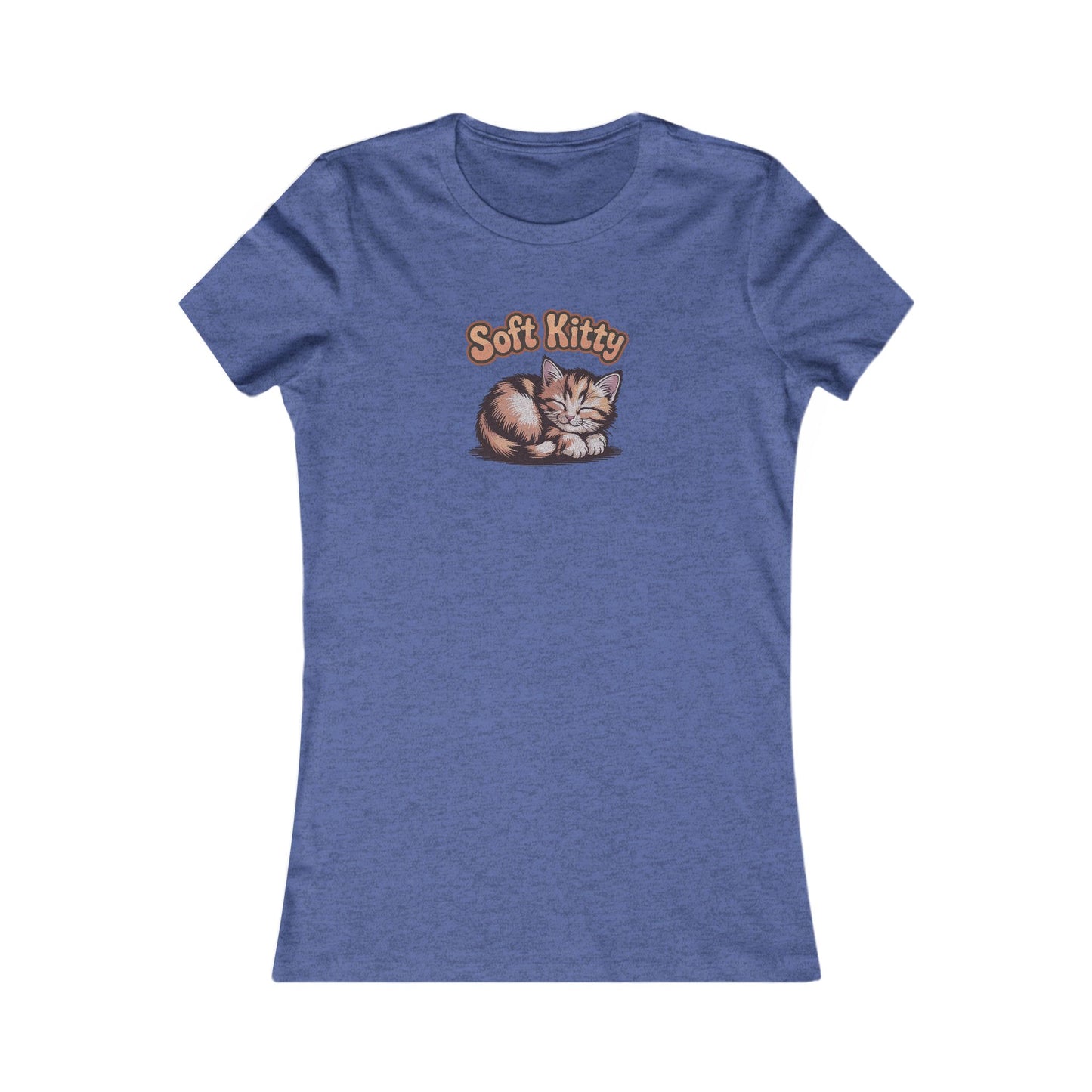 Soft Kitty Sick-Day Lullaby — Big Bang Theory Retro Women's Tee (Dark)