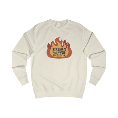 Firemen Are Always in Heat — Flirtatious Retro Sweatshirt (Light)