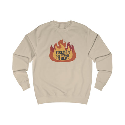 Firemen Are Always in Heat — Flirtatious Retro Sweatshirt (Light)
