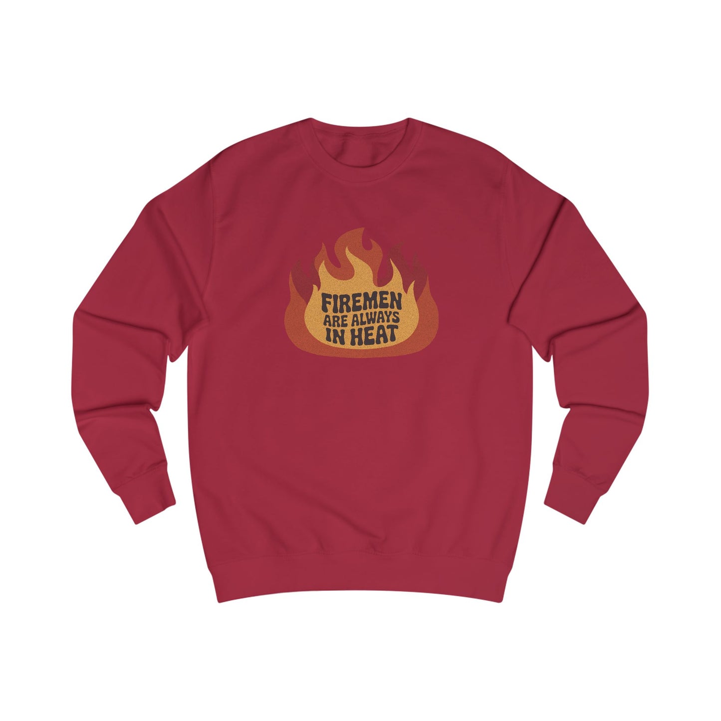 Firemen Are Always in Heat — Flirtatious Retro Sweatshirt (Light)