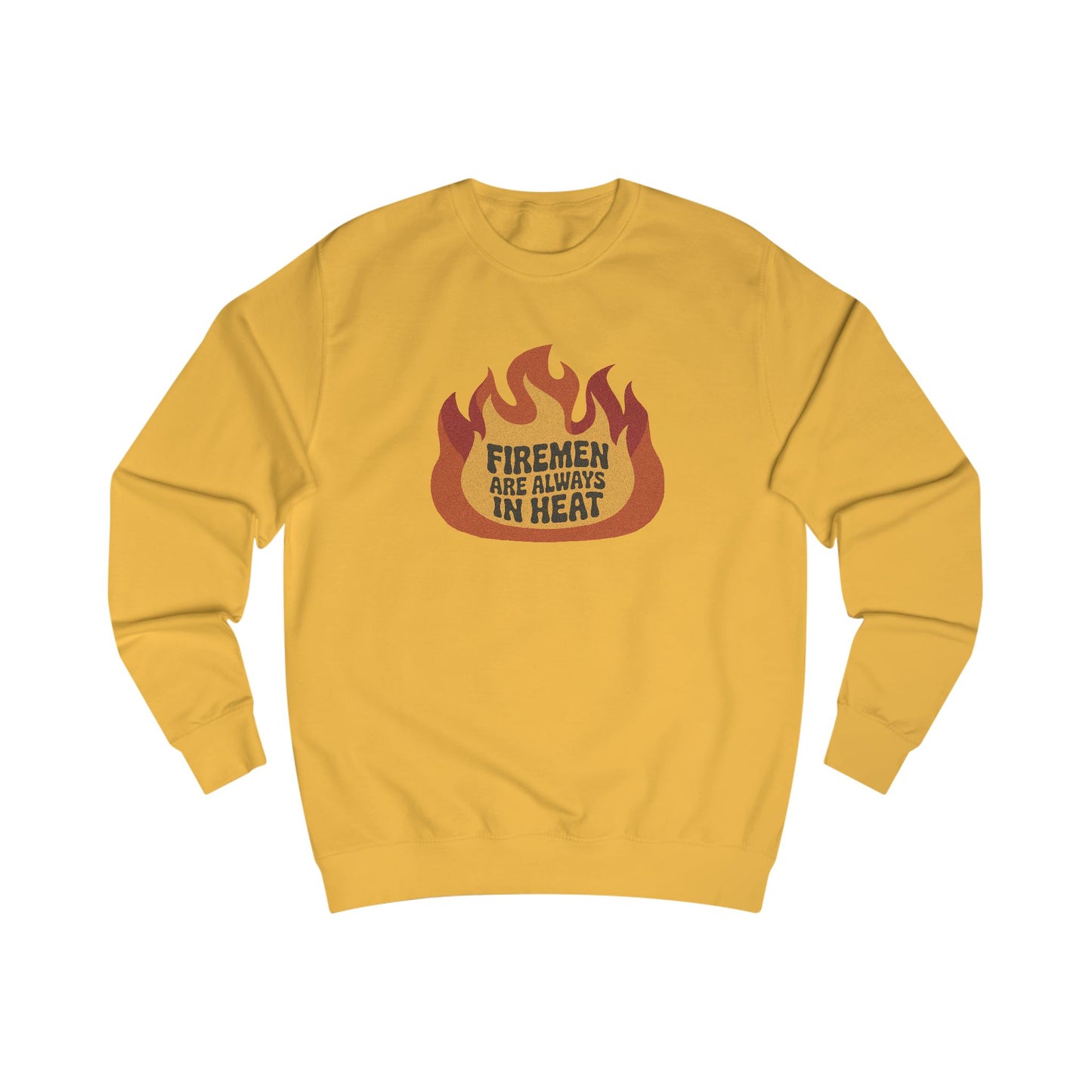 Firemen Are Always in Heat — Flirtatious Retro Sweatshirt (Light)