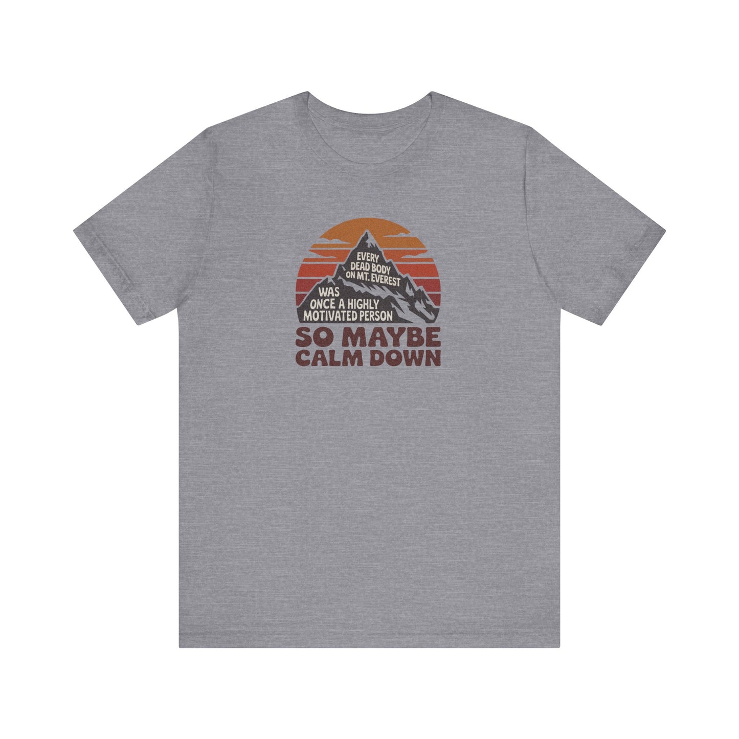 Everything in Moderation (Especially Fitness) – Mount Everest Retro Tee (Light)