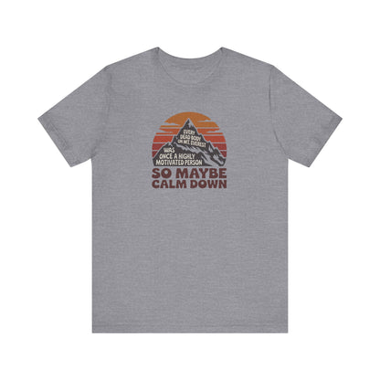 Everything in Moderation (Especially Fitness) – Mount Everest Retro Tee (Light)
