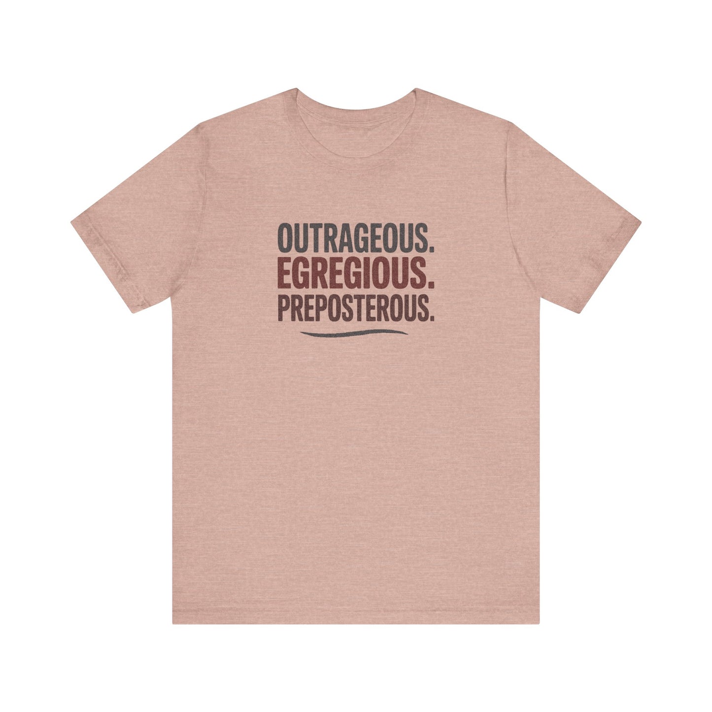 Outrageous Egregious Preposterous — Seinfeld Retro Tee (Dark)