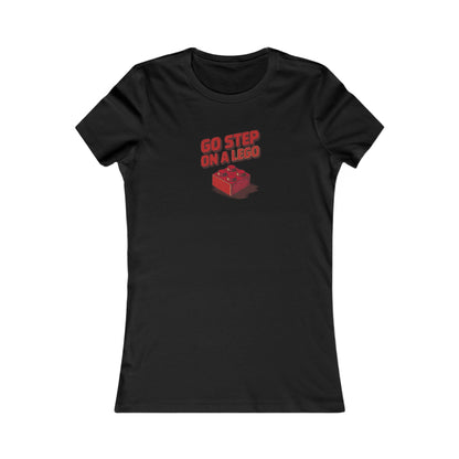 Go Step on a LEGO — Red Plastic Brick Retro Women's Tee (Dark)