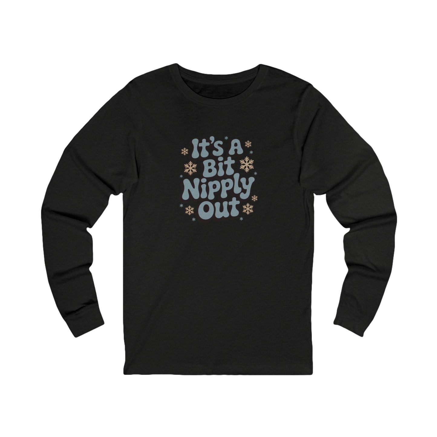 It's a Bit Nipply Out — Christmas Vacation Retro Long Sleeve (Dark)