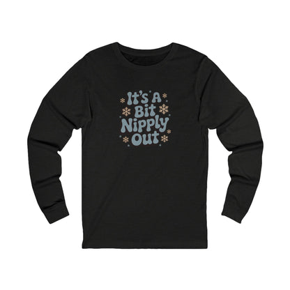 It's a Bit Nipply Out — Christmas Vacation Retro Long Sleeve (Dark)