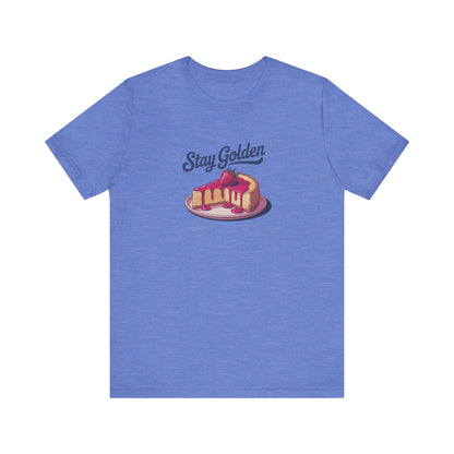 Stay Golden — Retro Cheesecake Graphic Tee (Light)