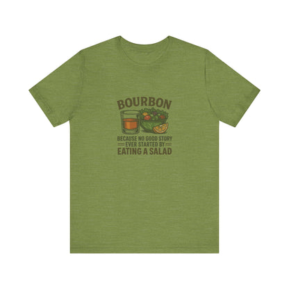 Bourbon > Eating a Salad — Graphic Retro Tee (Light)