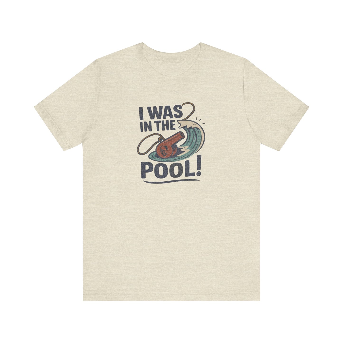 I Was in the Pool! — George Costanza Shrinkage Retro Tee (Light)