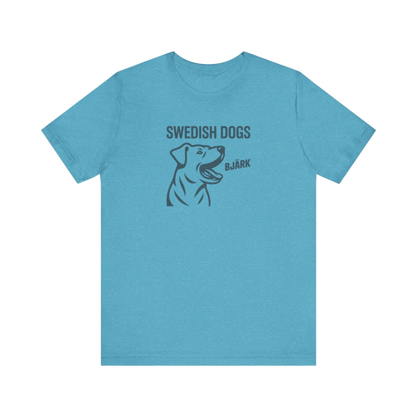His Bjärk Is Worse Than His Bite – Minimalist Dog Pun Retro Tee (Light)