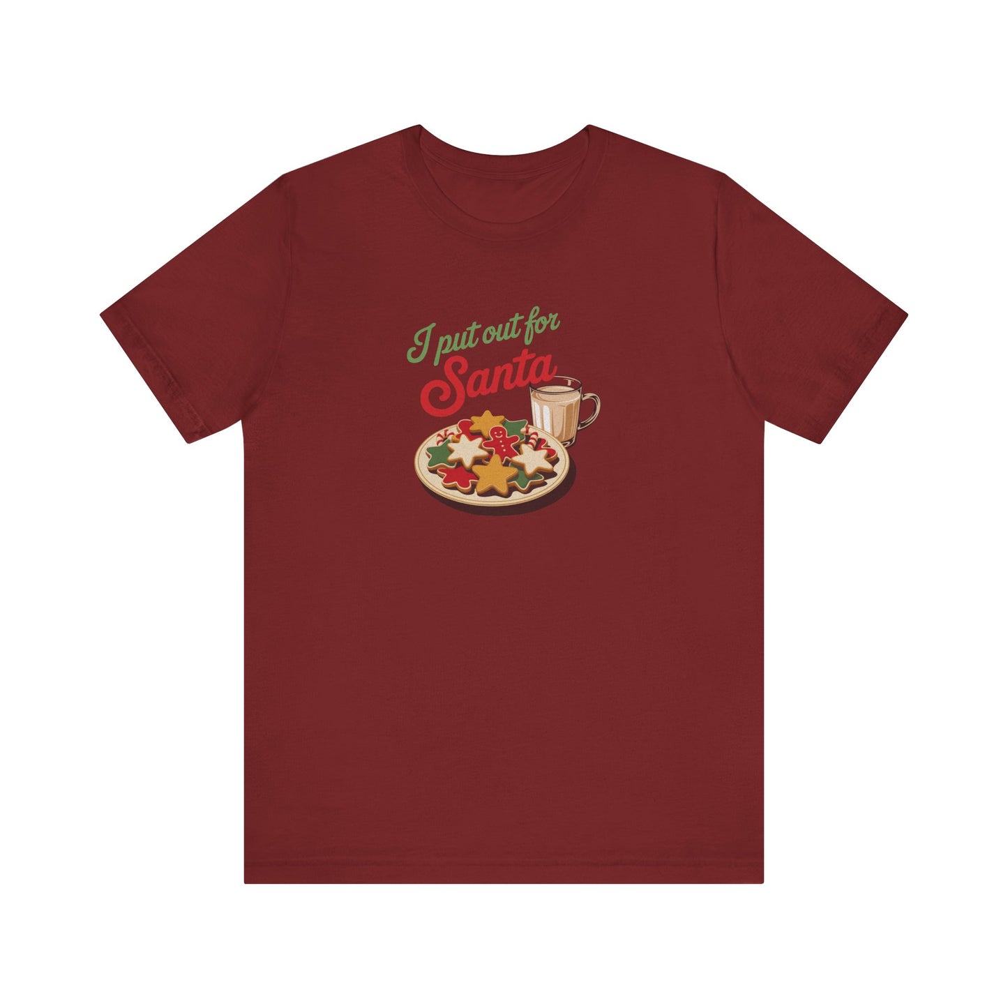 I Put Out for Santa — Retro Christmas Cookies Tee (Dark)