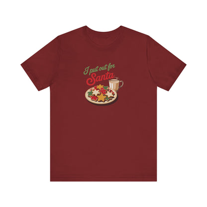I Put Out for Santa — Retro Christmas Cookies Tee (Dark)