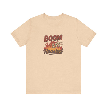 Boom, Roasted — Michael Scott Retro Tee (Light)