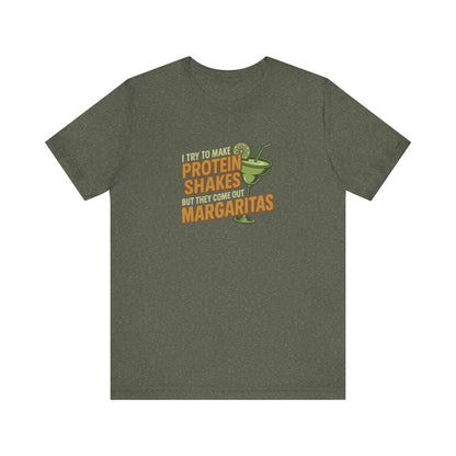 Protein Shakes (Oops, All Margaritas) — Retro Tee (Dark)