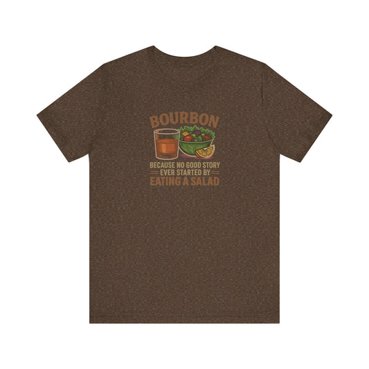Bourbon > Eating a Salad — Retro Graphic Tee (Dark)