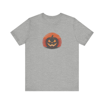 Retro Jack: Sliced Sunset — Halloween Sunset Tee (Light)