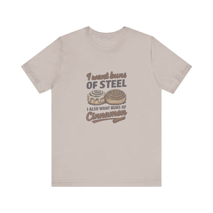 Buns of Steel (and Cinnamon) — Workout Retro Tee (Light)