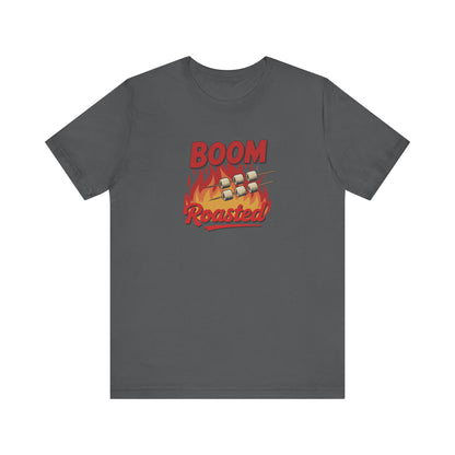 Boom, Roasted — Michael Scott Retro Tee (Dark)