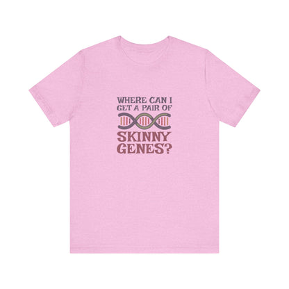 Pair of Skinny Genes (Colorful) — Retro Graphic Tee (Light)