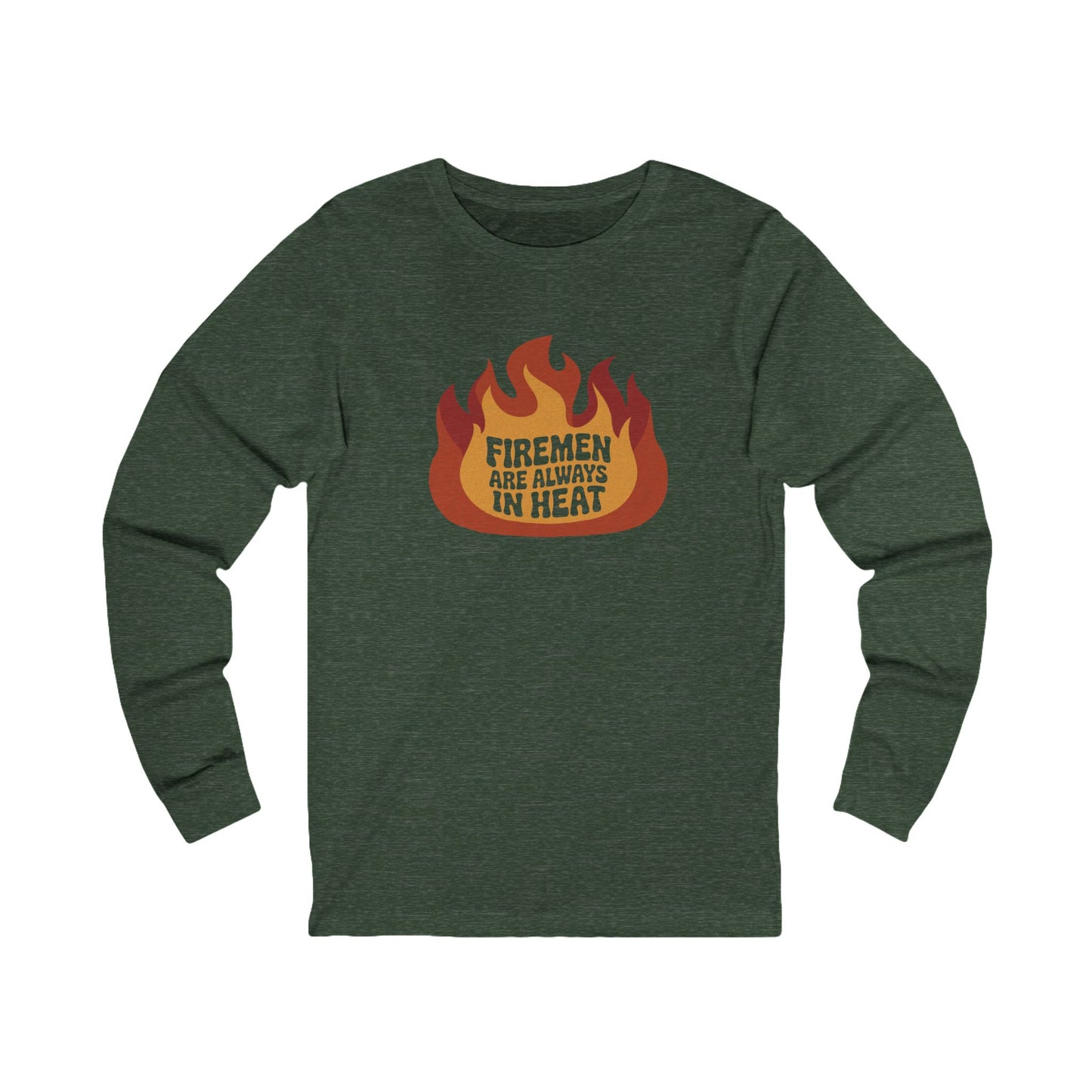 Firemen Are Always in Heat — Flirtatious Retro Long Sleeve (Dark)