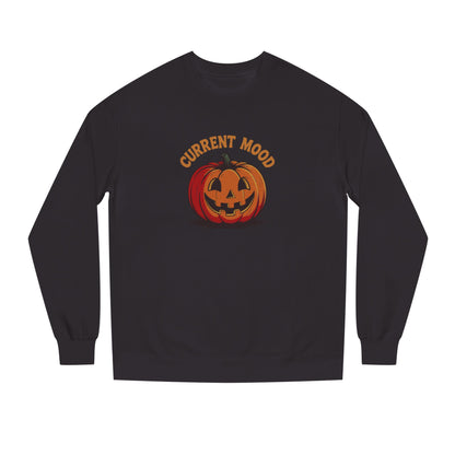 Current Mood (Classic Pumpkin) — Retro Halloween Sweatshirt (Dark)