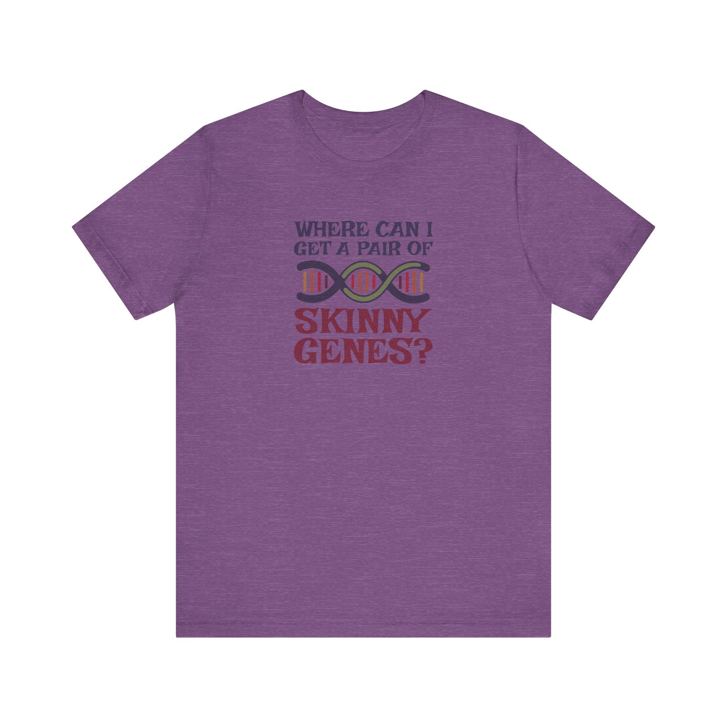 Pair of Skinny Genes (Colorful) — Retro Graphic Tee (Light)