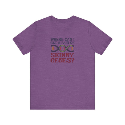 Pair of Skinny Genes (Colorful) — Retro Graphic Tee (Light)