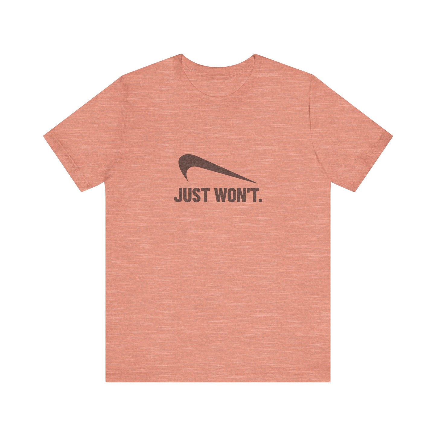 Just Won’t Athletic Parody — Retro Workout Tee (Light)